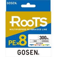 Gosen X8 Roots PE 8 Örgü Spin 300 mt 3.0 PE Multi Color İp Misina