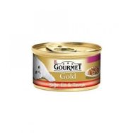Gourmet 24x85 gr Gold Çifte Lezzet Sığır Etli ve Tavuklu Kedi Konservesi