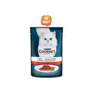 Gourmet 26x85 gr Izgara Sığır Etli Kedi Konserve Maması