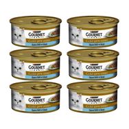 Gourmet 6x85 gr Gold Çifte Lezzet Okyanus Balığı ve Sebzeli Kedi Konservesi
