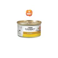 Gourmet 6x85 gr Gold Kıyılmış Tavuklu Kedi Konserve Maması