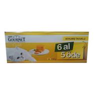 Gourmet 85 gr 6 Al 5 Öde Gold Kiyilmiş Tavuklu Konserve Kedi Mamasi
