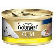 Gourmet Gold 12x85 gr Kıyılmış Tavuklu Yetişkin Konserve Kedi Maması