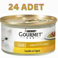 Gourmet Gold 24x85 kg Parça Etli Ve Soslu Tavuk Ciğer