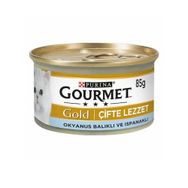 Gourmet Gold 6x85 gr Çifte Lezzet Okyanus Balikli Sebzeli Yetiskin Kedi Konservesi