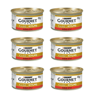Gourmet Gold 6x85 gr Kıyılmış Sığır Etli Kedi Konservesi