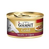 Gourmet Gold 85 gr Tavuklu Ciğerli Kedi Konservesi