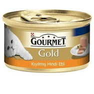 Gourmet Gold 85x24 gr Kıyılmış Hindili Kedi Konservesi