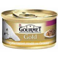 Gourmet Gold Hindili ve Ördekli 85 gr Yetişkin Kedi Konserve