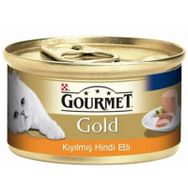 Gourmet Gold Kıyılmış Hindi Eti Konserve Yetişkin 24x85 gr Kedi Maması