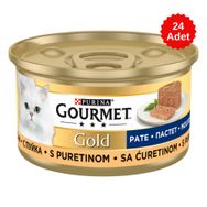 Gourmet Gold Kıyılmış Hindi Etli 85 gr 24 Adet Kedi Konserve Maması