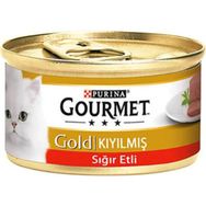 Gourmet Gold Kıyılmış Sığır Eti 6x85 gr Kedi Konserve