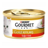 Gourmet Gold Kıyılmış Sığır Etli 12x85 gr Kedi Konserve