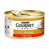 Gourmet Gold Kıyılmış Sığır Etli 24x85 gr Kedi Konserve