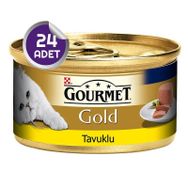Gourmet Gold Kıyılmış Tavuklu 24x85 gr Kedi Konservesi