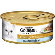 Gourmet Gold Okyanus Balıklı ve Ispanaklı 24x85 gr Kedi Maması