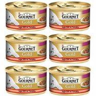 Gourmet Gold Parça Sığır Etli ve Tavuklu Yetişkin 85 gr x 6 Adet Kedi Konservesi