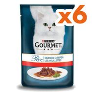 Gourmet Perle Izgara Sığır Etli Yetişkin 6x85 gr Kedi Yaş Maması