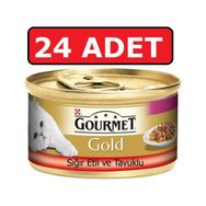 Gourmet Purina Gold Alabalık ve Sebzeli Konserve 24x85 gr Kedi Maması