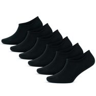 GoWith 3'lü-6'lı Bambu Beyaz Gri Siyah Elastan No Show Görünmez Dikişsiz Yürüyüş Spor Koşu Sneakers Erkek Çorap 3103 (6, Siyah, 39-42)