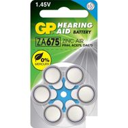 GP 6'lı Za675 1.4 v Düğme Kulaklık Pili