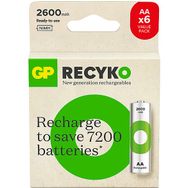GP 6X 2600 MAH Şarj Edilebilir AA Boy Kalem Pil