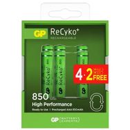 GP Batteries Recyko+ 850 6'lı AA Kalem Ni-MH Şarjlı Pil