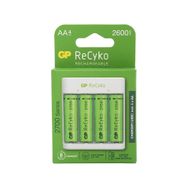 GP E411 4x USB Pil Şarj Cihazı 4 Adet 2700 AA Kalem Pilli Set