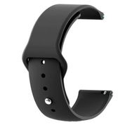 Gpack Amazfit GTS 4 Mini KRD 11 Siyah Mat Klasik Silikon Kordon