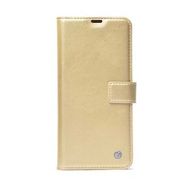 Gpack Apple iPhone 12 Pro Kar Delüx Cüzdan Kartvizitli Standlı Kopçalı Gold Kılıf