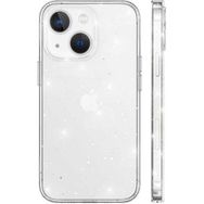 Gpack Apple iPhone 13 Vixy Transparan Simli Görünüm Renksiz Kılıf