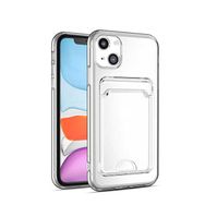Gpack Apple iPhone 14 Plus 1 Adet Kartlıklı Şeffaf Silikon Kamera Korumalı Kılıf