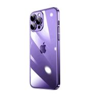 Gpack Apple İphone 14 Pro Max Kamera Korumalı Şeffaf Renkli Çerçeveli Sert Pc Lüx Kapak Kılıf