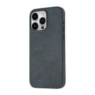 Gpack Apple iPhone 15 Pro Pu Deri Silikon Kapak İçi Kadife Kılıf