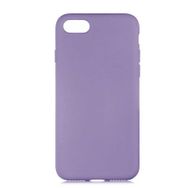 Gpack Apple iPhone 7 Lsr Lansman Görünüm İçi Süet Silikon Mor Kılıf