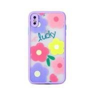 Gpack Apple iPhone X Fily Kapak Çiçek Desenli Kılıf