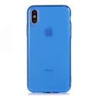 Gpack Apple iPhone X Mun Silikon Mavi Kılıf