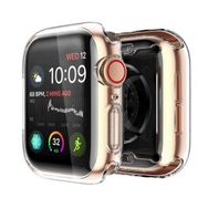 Gpack Apple Watch 4-5 38 mm Önü Kapalı Şeffaf Silikon Renksiz Kordon