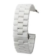 Gpack Apple Watch 4 5 38 mm Parlak Seramik Kaplama Metal ZR Beyaz Kordon