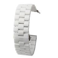 Gpack Apple Watch 4 5 38 mm Parlak Seramik Kaplama Metal ZR Beyaz Kordon