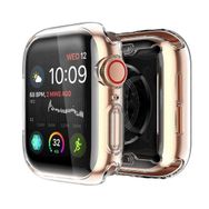 Gpack Apple Watch 4-5 42 mm Önü Kapalı Şeffaf Silikon Şeffaf Kordon