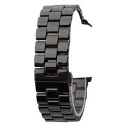 Gpack Apple Watch 4 5 42 mm Parlak Seramik Kaplama Metal ZR Siyah Kordon
