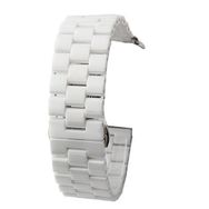 Gpack Apple Watch 4 5 44 mm Parlak Seramik Kaplama Metal ZR Beyaz Kordon