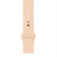 Gpack Apple Watch 40 mm Kılıf Silikon Düz Renkli KRD 11 Açık Pembe Kordon