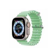 Gpack Apple Watch 44 mm Renkli ​​​​krd-75 Silikon Metal Tokalı Kordon