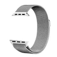 Gpack Apple Watch 6 40 mm Hasır Metal Örgülü Ayarlanabilir Gümüş Kordon