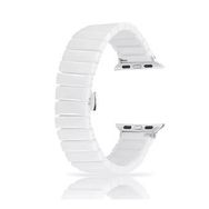 Gpack Apple Watch 6 44 mm Parlak Seramik Kaplama Metal ZR Siyah Kordon