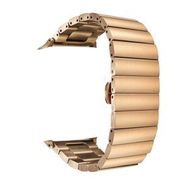 Gpack Apple Watch 6 44 mm Şık Tasarım Metal Kordon KRD 41 Gümüş Kordon