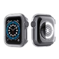 Gpack Apple Watch Series 3 4 5 6 44 mm Önü Arkası Açık Renkli Silikon Renksiz Kordon