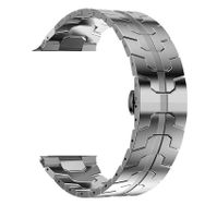 Gpack Apple Watch Series 6 44 mm Titanium Alaşımlı Metal KRD 63 Gümüş Kordon